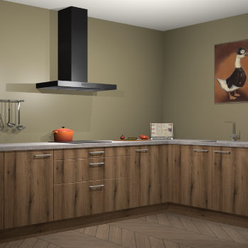 Gouden eiken keuken Canberra 28015