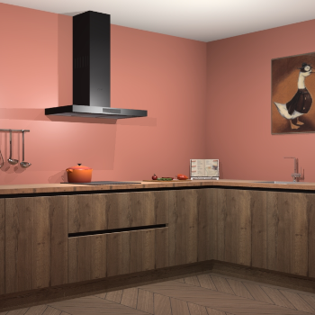 Chocolade eiken greeploze keuken Canberra 28038