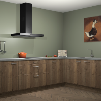 Chocolade eiken keuken Canberra 28070