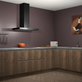 Chocolade eiken greeploze keuken Canberra 28071