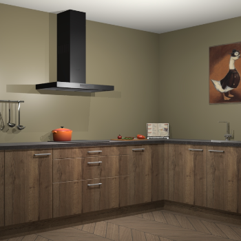 Chocolade eiken keuken Canberra 28075