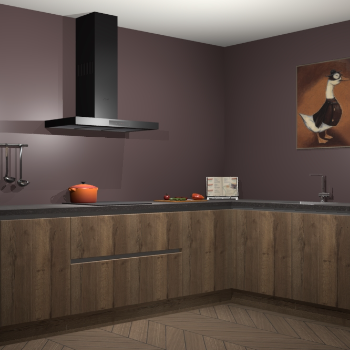 Chocolade eiken greeploze keuken Canberra 28077