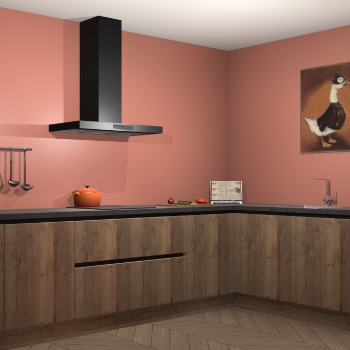 Chocolade eiken greeploze keuken Canberra 28080