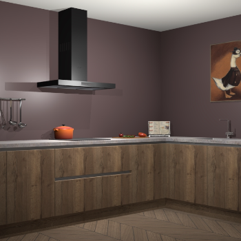 Chocolade eiken greeploze keuken Canberra 28089