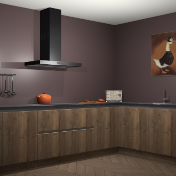 Chocolade eiken greeploze keuken Canberra 28095