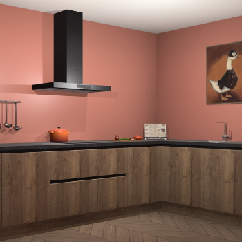 Chocolade eiken greeploze keuken Canberra 28098