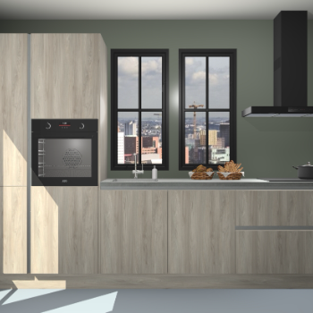 Vuren greeploze keuken Brussel 26647