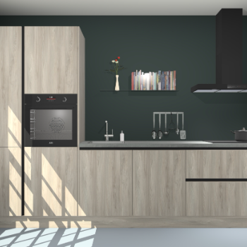 Vuren greeploze keuken Brussel 26650