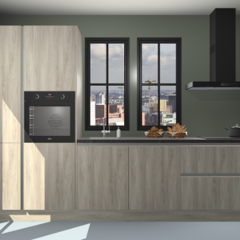 Vuren greeploze keuken Brussel 26653