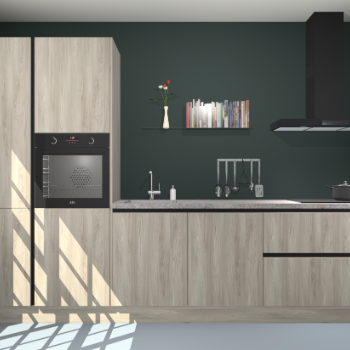 Vuren greeploze keuken Brussel 26670