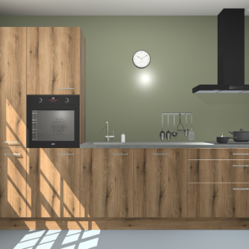 Goud eiken keuken Brussel 26857