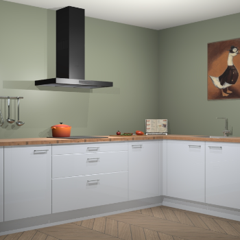 Sneeuwwitte hoogglans keuken Canberra 28355