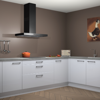 Sneeuwwitte hoogglans keuken Canberra 28363