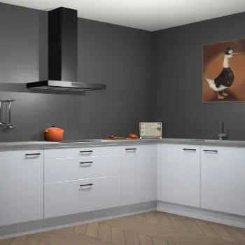 Sneeuwwitte hoogglans keuken Canberra 28364