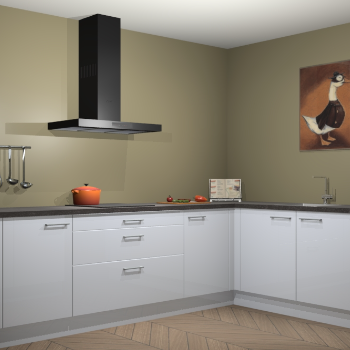 Sneeuwwitte hoogglans keuken Canberra 28366