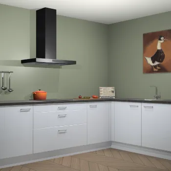 Sneeuwwitte hoogglans keuken Canberra 28367