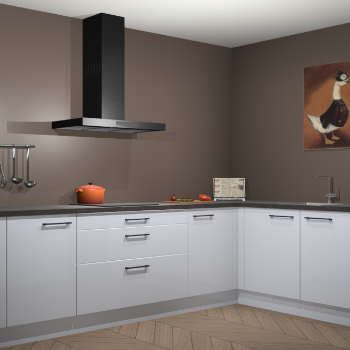 Sneeuwwitte hoogglans keuken Canberra 28369