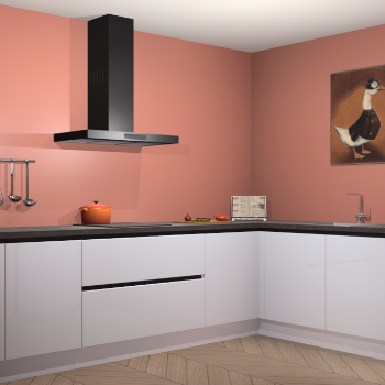 Sneeuwwitte hoogglans greeploze keuken Canberra 28371