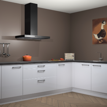 Sneeuwwitte hoogglans keuken Canberra 28387