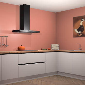 Zijdegrijze hoogglans greeploze keuken Canberra 28395