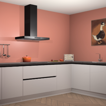 Zijdegrijze hoogglans greeploze keuken Canberra 28407