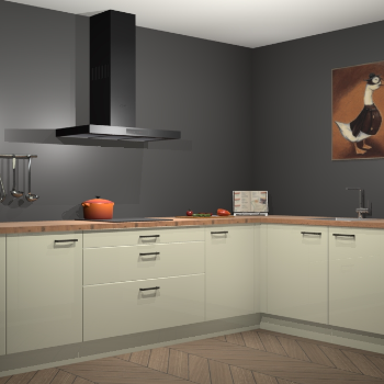 Magnolia hoogglans keuken Canberra 28430