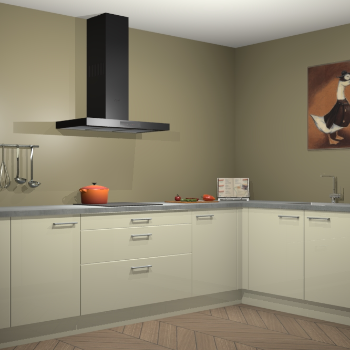 Magnolia hoogglans keuken Canberra 28432