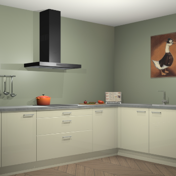 Magnolia hoogglans keuken Canberra 28433