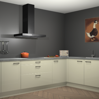 Magnolia hoogglans keuken Canberra 28436