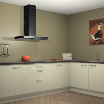 Magnolia hoogglans keuken Canberra 28438