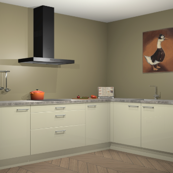 Magnolia hoogglans keuken Canberra 28444