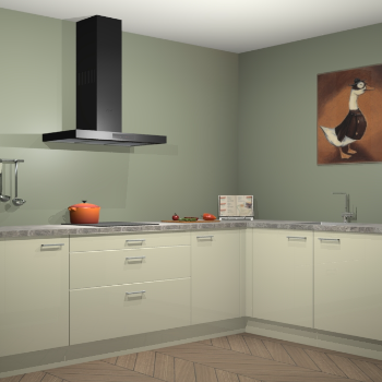 Magnolia hoogglans keuken Canberra 28445