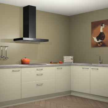 Magnolia hoogglans keuken Canberra 28450