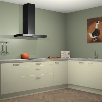 Magnolia hoogglans keuken Canberra 28451