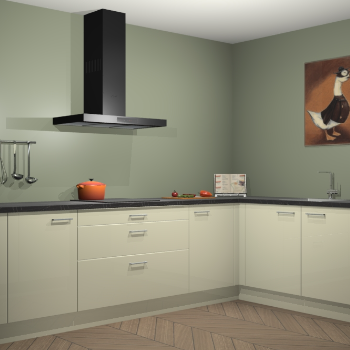 Magnolia hoogglans keuken Canberra 28457