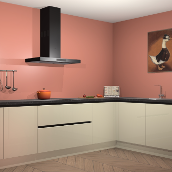 Magnolia hoogglans greeploze keuken Canberra 28461