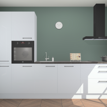 Sneeuwwitte hoogglans keuken Brussel 28114