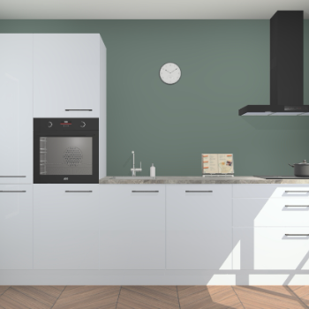 Sneeuwwitte hoogglans keuken Brussel 28120