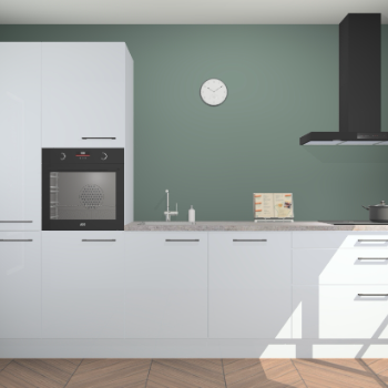 Sneeuwwitte hoogglans keuken Brussel 28126