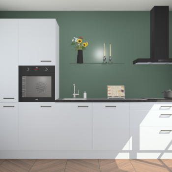 Sneeuwwitte hoogglans keuken Brussel 28133