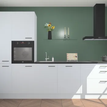 Sneeuwwitte hoogglans keuken Brussel 28133