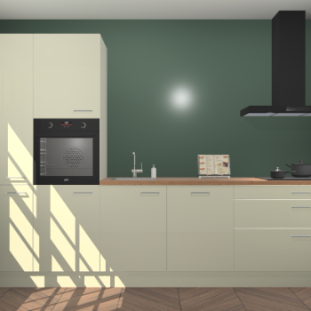 Magnolia hoogglans keuken Brussel 28245