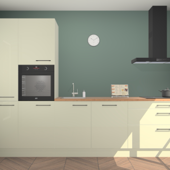 Magnolia hoogglans keuken Brussel 28247