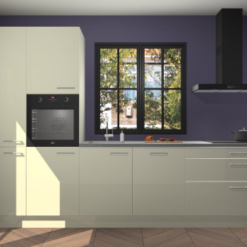 Magnolia hoogglans keuken Brussel 28286