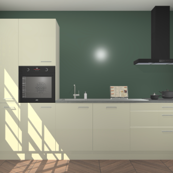 Magnolia hoogglans keuken Brussel 28287