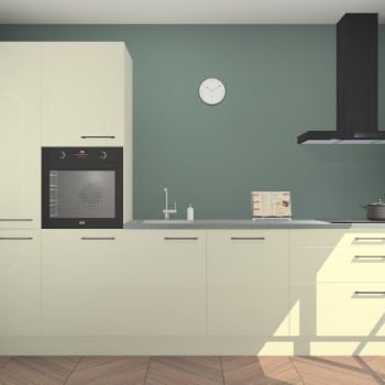 Magnolia hoogglans keuken Brussel 28289