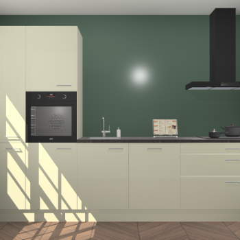 Magnolia hoogglans keuken Brussel 28293