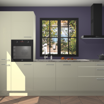 Magnolia hoogglans keuken Brussel 28298