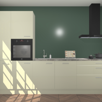 Magnolia hoogglans keuken Brussel 28299