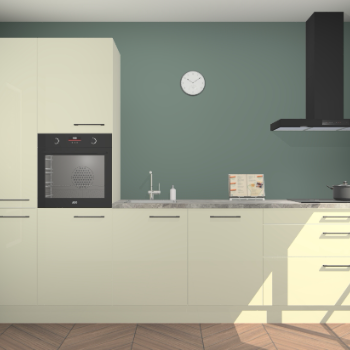 Magnolia hoogglans keuken Brussel 28301